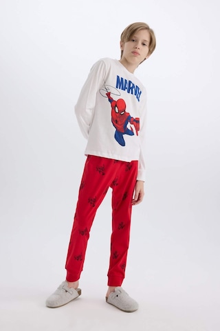 DeFacto Erkek Çocuk Pijama Takımı Marvel Spiderman Bisiklet Yaka Uzun Kollu Üst Uzun Alt Y4861A624WNWT34