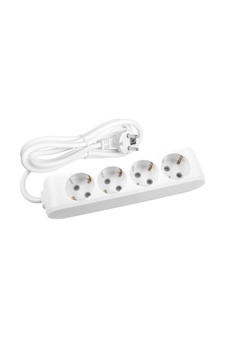 Viko Multi-let 4'lü Grup Priz Topraklı Çocuk Korumalı 2 Metre Beyaz - 90113402