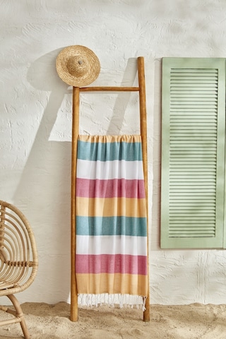 Karaca Home Elisia Peştamal Plaj Havlusu Pembe - Beyaz