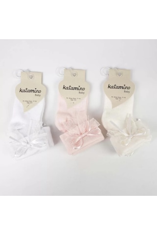 Anahid Aks Kız Bebek Soket Çorap K46310 Asorti Çok Renkli