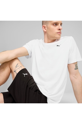 Puma M Tad Ess Solıd Cat Lc Erkek T-shirt 525908-02 Beyaz