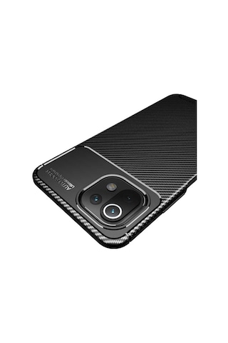 Xiaomi Mi 11 Lite Kılıf Zore Negro Silikon Kapak Siyah