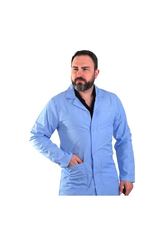 Eser - Erkek Alpaka Önlük Çıtçıtlı- Mavi