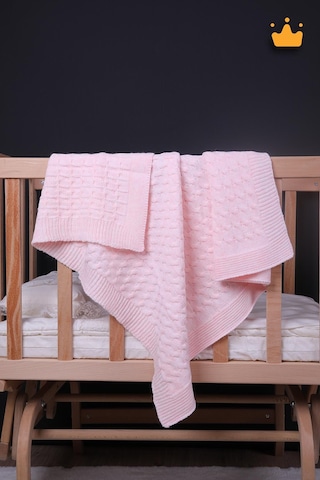 Babyhola 90x100cm Triko Kız Erkek Bebek Battaniye Tv Diz Battaniyesi 12642 001