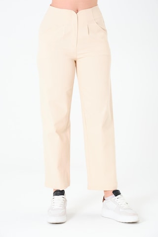 Sortie Collection Kemersiz Gabardin Pantolon Açık Bej