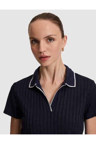 Pierre Cardin Kadın Lacivert Tişört Basic 50320697-vr033