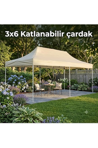 Missidea 3 6 Makaslı Katlanır Çardak Krem