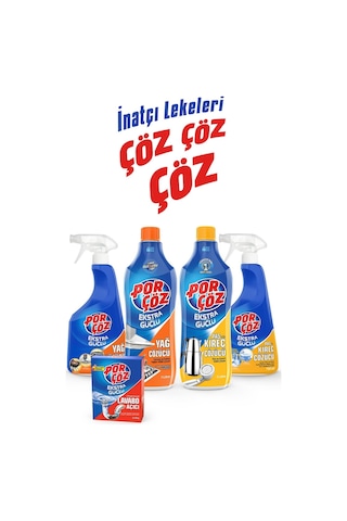 Porçöz Buharlı Ütü Temizleyici 4 x 400 ML