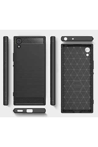 Sony Xperia Xa1 Kılıf Zore Room Silikon Kapak Siyah