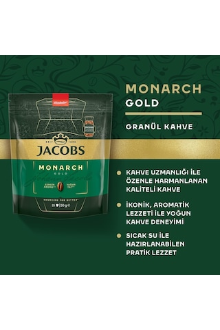 Jacobs Monarch Gold %100 Çözünebilir Kahve 50 G Granül