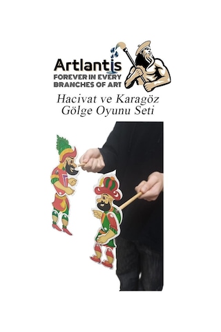 Hacivat Ve Karagöz Gölge Oyun Seti 26 Cm 1 Paket Karagöz Hacıvat Kukla Oyunu Oyun Seti Okul Sınıf