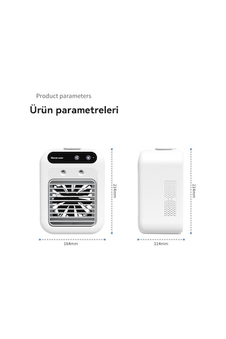Mioji Mio AC4 3600 mAh Taşınabilir Buharlı Buzlu Nemlendirici Hava Soğutucu Vantilatör