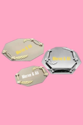 Söz Tepsisi Nişan,isteme İçin Yazı Gold Yada Beyaz Renk Nişan Tepsisi İçin Yazı