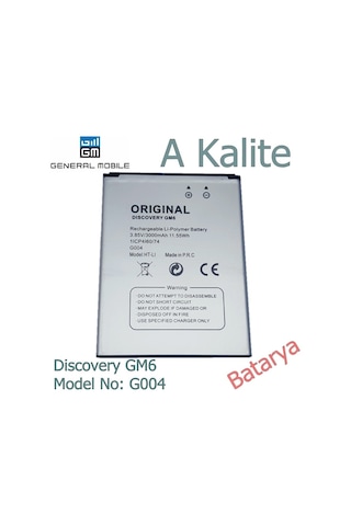 General Mobile Discovery Gm6 G004 Batarya Pil