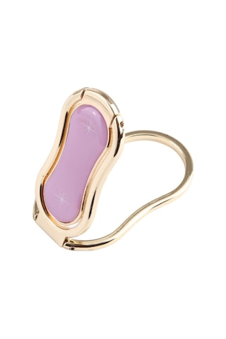 Soulader İphone Uyumlu 16 Serisi İçin Metal Yüzük Tutucu Ve Katlanabilir Telefon Standı - Pembe Renkli Pratik Cep Telefonu Aksesuarı Pembe