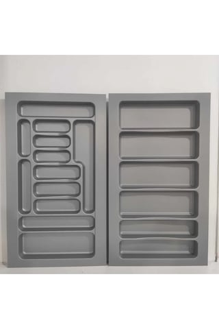 85/49 Cm 2'li Takım Cekmece Içi Kasıklık Ve Kepçelik Grı 78/40 Cm Kadar Kesılebılır