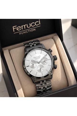 Ferrucci Fc-73664 Gri Renk Fonksiyonları Aktif Klasik Model Çelik Kordon&kasa Erkek Kol Saati