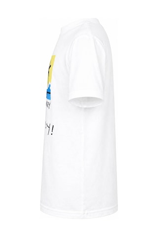 Trender Beach Happy Baskı Beyaz Erkek Çocuk T-shirt 8033