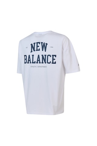 New Balance Nb Lifestyle Erkek T-shirt Mnt1602-wt Beyaz