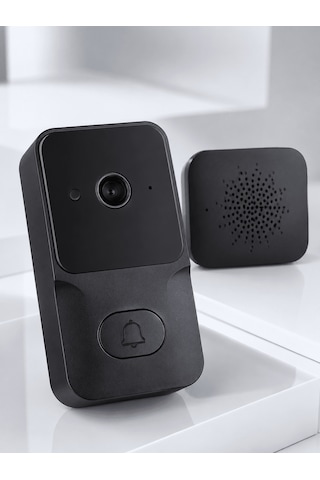 Wi-fi - 768 - Akıllı Görüntülü Kapı Zili Hd Kamera, Gece Görüşü Ve - Smglobal - Telefon Bildirimli