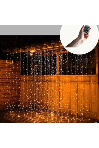 3x3 Metre Perde Led Işık Parti Ve Bahçe Dekorasyonu Yeni Nesil