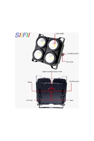 4x100w Cob Led Blinder Sahne Aydınlatma