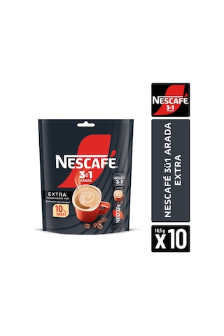 Nescafé 3ü1 Arada Extra Paket 10 X 16.5 G-53 Çözünebilir