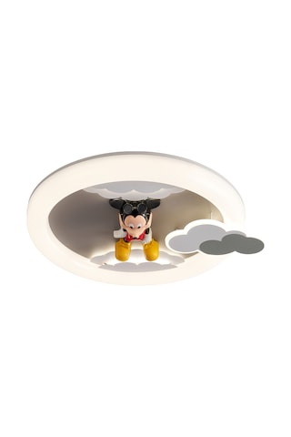 Moddy Ledli Mickey Desenli Plafonyer Çocuk Odası Avize Çok Renkli