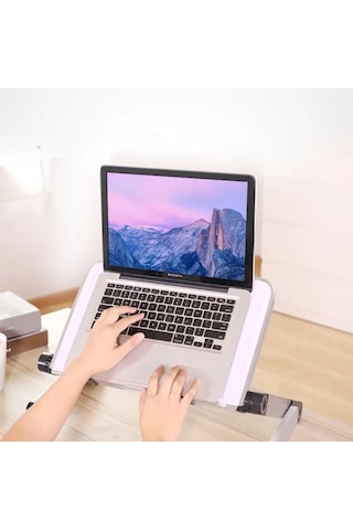 Ally Yl-805 Katlanabilir Fanlı Dizüstü Laptop Standı- 5775 Renk: Siyah