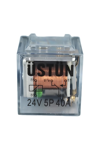 Mini Röle Şeffaf 24v 5p 40a 87a 5 Terminalli