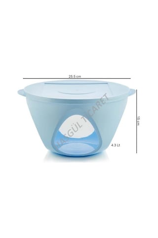 Tupperware Tutku Servis Kabı 43 L Mavi Saklama Kabı Çok Renkli