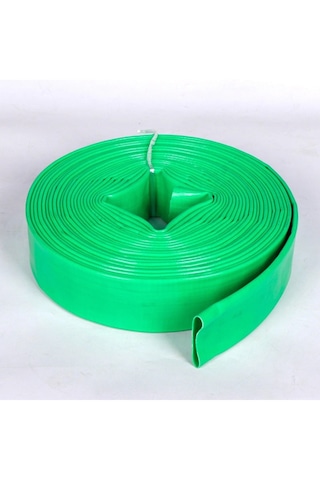 Besttech 4" - 100 Metre Uv Katkılı Pvc Kaplı Tekstil Örgülü 7 Bar Layflat Yassı Verici Hortum