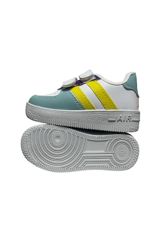 Papucumun Dünyası Günlük Bebek Çocuk Sneaker Cırt Cırt Bantlı Spor Ayakkabı Yürüyüş Ayakkabısı Beyaz - Pembe