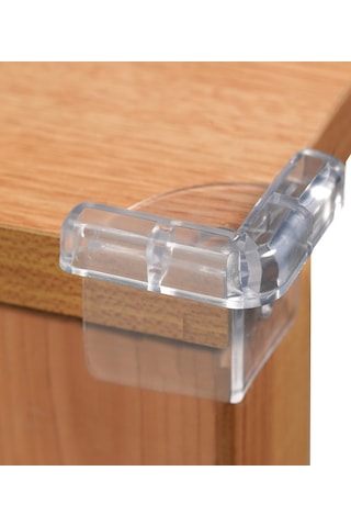 Baby Lock Çocuk Güvenlik Silikon Yumuşak Köşe Koruyucusu 4 Adet Çok Renkli