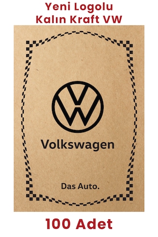 Kraft 120gr Volkswagen Oto Paspas Kağıdı 100 Adet - 35x50cm