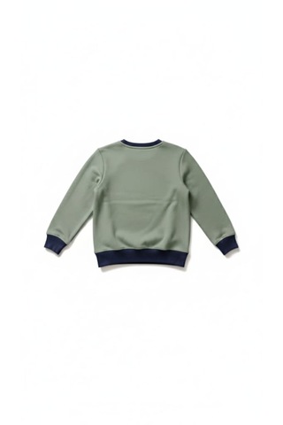 Coupon Çocuk Sweatshirt / Logo Baskılı Su Yeşili