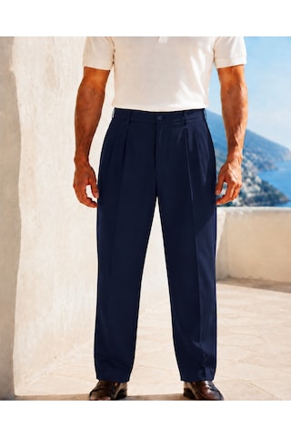 Danger Erkek Baggy Fit Pileli Kumaş Pantolon Lacivert 0172dngr