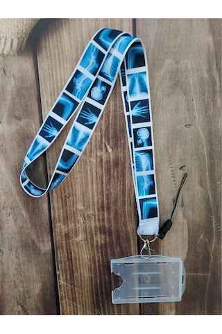 Röntgen Radyoloji Kart Askısı Yaka Kartı Boyun Askı İpi Telefon Askısı Yatay Dikey Kart Koruyucu