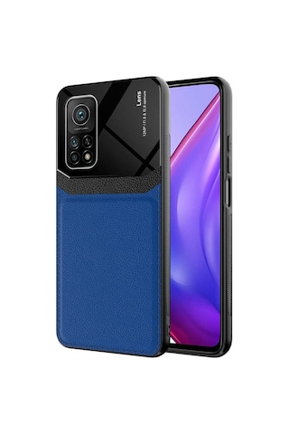 Xiaomi Mi 10T Pro Kilif Lens Deri Görünümlü Tpu Kapak 470545383