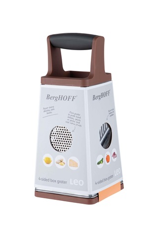 Berghoff Leo 18/10 Paslanmaz Çelik 4 Yönlü Alttan Kapaklı Rende 25 Cm 3950200