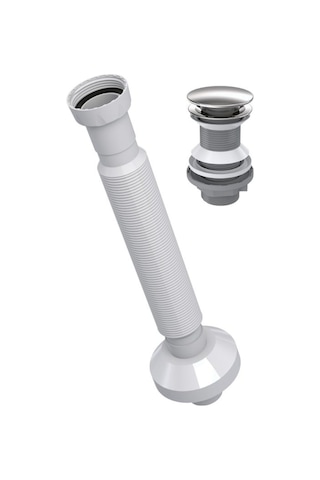 İz Yapı Pop-up Körüklü Sifon Gri