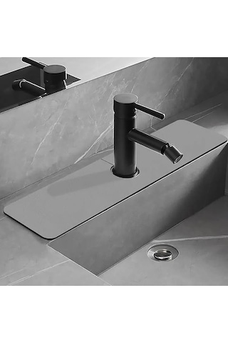 Emici Lavabo Kenar Matı Kaymaz Mutfak Tezgah Matı Musluk Damlama Tutucu Lavabo Sıçrama Koruyucu Banyo Ve Sünger Tut Diğer