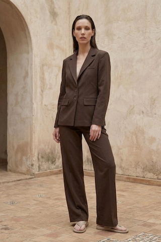 Hiccup My Fashıon Kadın Blazer Ceket Kahve Kahvesi