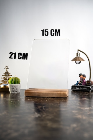 Anneler Günü Anneye Siyah Beyaz Fotoğraflı Masa Ev Dekor Dekoratif Ahşap Obje