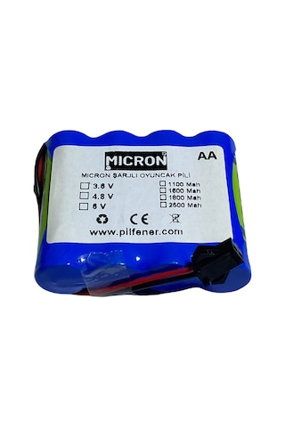 Micron 4.8v 1800mah Aa Uzaktan Kumandalı Şarjlı Araba Pili (Batarya)