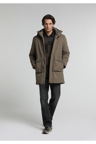 Colin's Colins Regular Fit Dik Yaka Fermuarlı Astarlı Erkek Kahverengi Kaban Cl1082065 Q1.v1 Tpe Gri