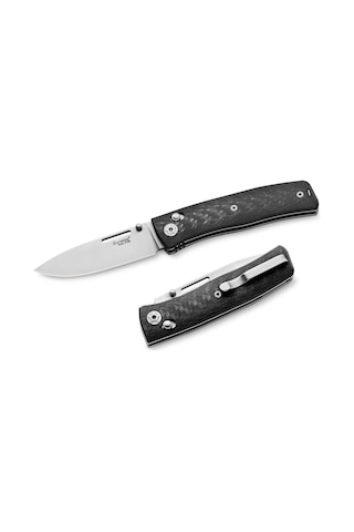 Lionsteel Nini - Carbon Fiber - Full Handle Kamp Çakı Siyah