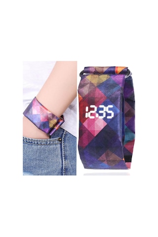 Suntek Yetişkin Çocuklar Dijital Led Su Geçirmez  Kağıt Saat (Distribütör Garantili)