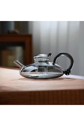 Dianziye Kaliteli Isı Dayanıklı Camdan El Yapımı Kedi Kuyruklu Çay/demlik Seti - Ofis Ve Salon İçin Zeki Tasarım, Modern Ve Klasik Birleşimi Kedi Kuyruklu Bardak - Gri Ton Diğer