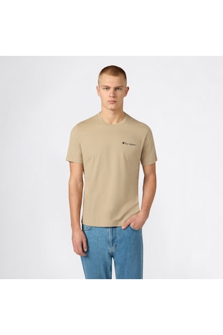 Champion Ss Regular Fit Erkek Bej T-shirt 221798 5559697